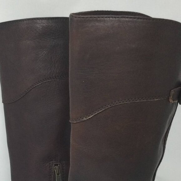 Frye Philip Riding Boots Deep Brown Leather 7B - Picture 14 of 14